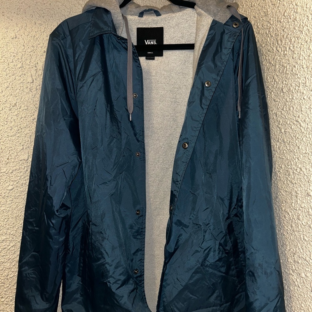 Vans Men's Teal Hooded Windbreaker